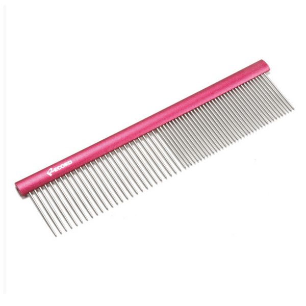 Гребен Record Medium/Large Metal Comb, Double Teeth - 12x3 cm 00000007526 снимка