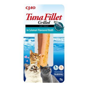 Лакомство Ciao Cat Treats Grilled Tuna Fillet in Calamari Flavoured Broth - 15 гр 00000010165 снимка