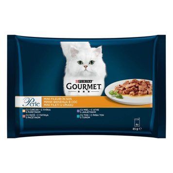 Кусочки в соусе Purina Gourmet Perle Duck - 4x85 гр 00000003399 фото