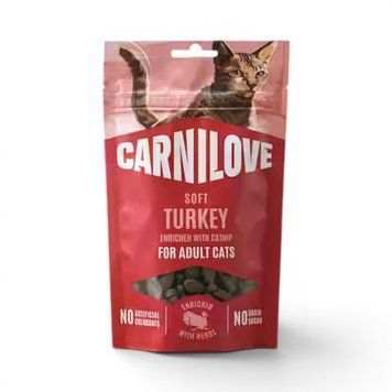 Лакомство Carnilove Cat Soft Snack Turkey enriched with Catnip - 50 гр 00000010319 снимка