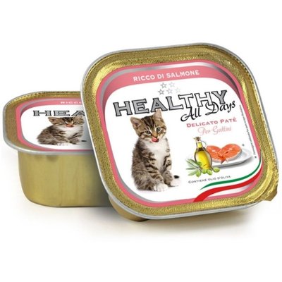 Пастет Healthy Meat Cat All days Kitten Salmon - 100 гр 00000005920 снимка