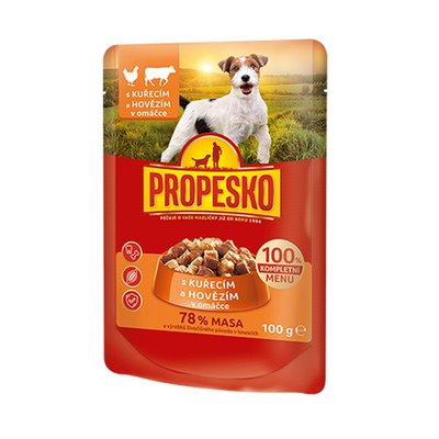 Храна Propesko Pouch with Chicken and Beef - 100 гр 00000000695 снимка