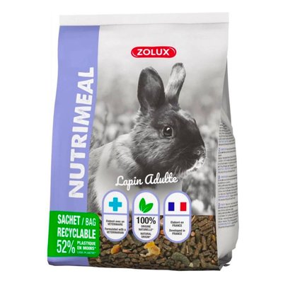 Храна за зайци Zolux Nutrimeal 3 mix for adult rabbits - 800 гр 00000006439 снимка