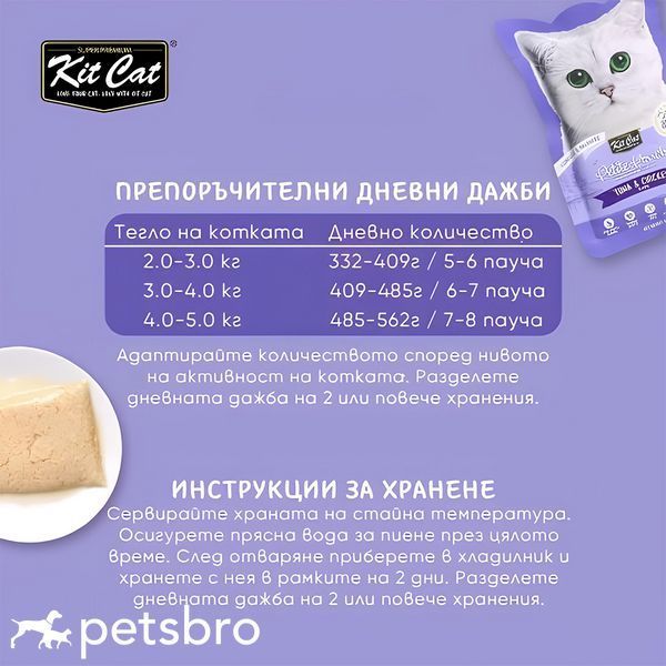 Пауч Kit Cat Tuna & Chicken - 70 гр 00000010032 снимка