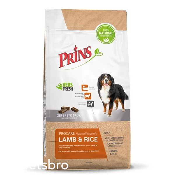 Храна ProCare Lamb & Rice Hypoallergic - за кучета от средни и големи породи, 3 кг 00000000089 снимка