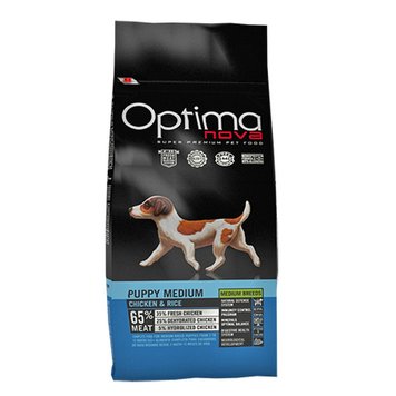 Храна Visan Optima Nova Puppy Medium Chicken & Rice, 2 кг 00000000802 снимка