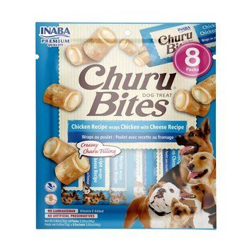 Лакомство Ciao Churu Dog Treats Bites Chicken Recipe wraps Chiken Pill Assist 8x12 гр 00000010186 снимка