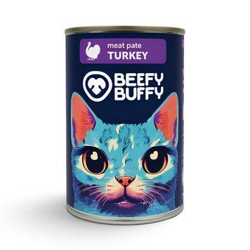 Мокра храна Beefy Buffy Pate with Turkey - 415 гр 00000010409 снимка