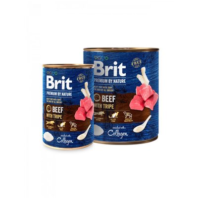 Мокра храна Brit Premium by Nature Beef with Tripe, 400 гр 00000005108 снимка