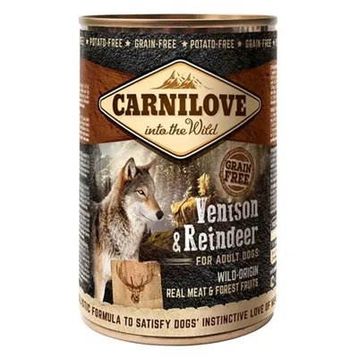 Мокра храна Carnilove Dog Wild Meat Venison & Reindeer for Adult - 400 гр 00000005468 снимка
