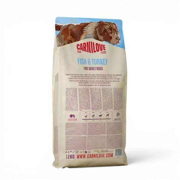 Суха храна Carnilove True Fresh Dog Dry Fish & Turkey for Adult All Breeds, 12 кг 00000010298 снимка
