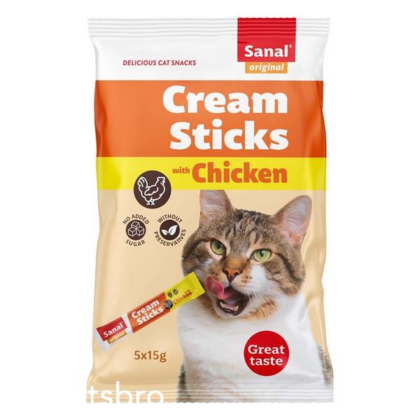 Лакомство Sanal Cream Sticks with Chicken 5х15 гр (SC3871) 00000000997 снимка