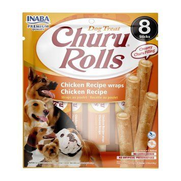 Лакомство Ciao Churu Dog Treats Rolls Chicken Recipe wraps Chicken 8x12 гр 00000010191 снимка