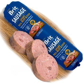 Деликатесен салам Brit Sausage Sport Beef & Fish - 800 гр 00000005125 снимка