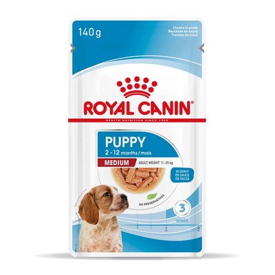 Храна Royal Canin SHN Medium Puppy Pouch , 10x140 гр 00000002727 снимка