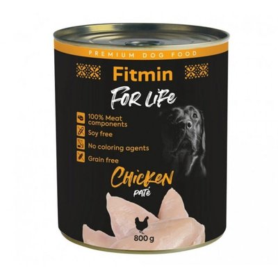 Мокра храна Fitmin For Life Tin chicken - 800 гр 00000005580 снимка