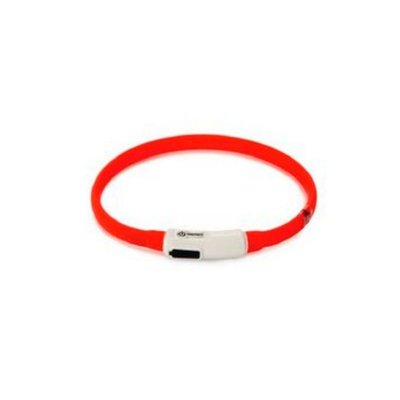 Нашийник Beeztees Sillicone safety collar с USB - 35x 1 cm, Red 00000006572 снимка