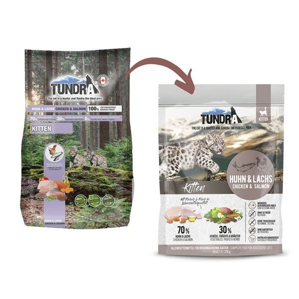 Суха храна Tundra Kitten Chicken&Salmon, 3,8 кг 00000007782 снимка