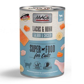 Влажный корм MAC's Cat Salmon&Chicken, 400 гр 00000007820 фото