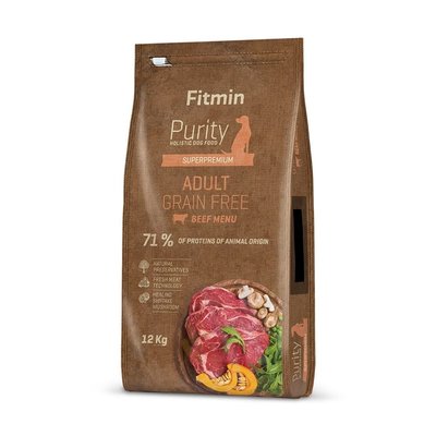 Суха храна Fitmin Purity Holistic Adult Grain Free Beef - 12 кг 00000004010 снимка