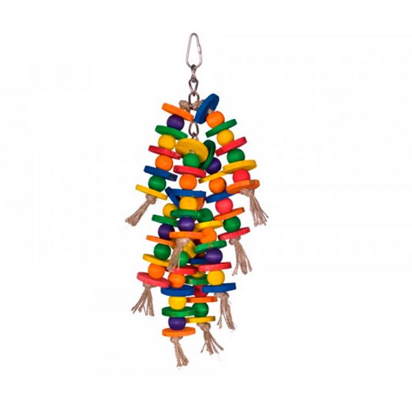 Играчка Nobby Wooden chain with sisal - 32х11 cm 00000007181 снимка