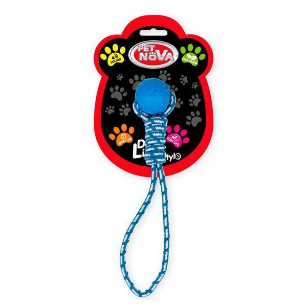 Въже Pet Nova with a rubber ball - 40 cm 00000007119 снимка