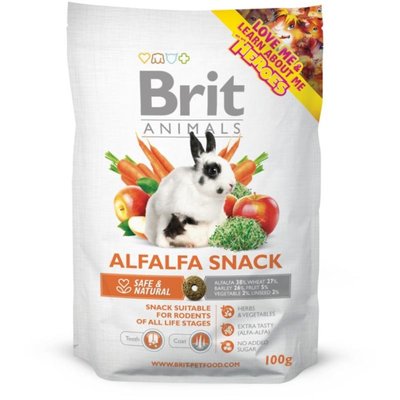 Храна за зайци Brit Animals Alfalfa Snack for Rodents - 100 гр 00000005302 снимка