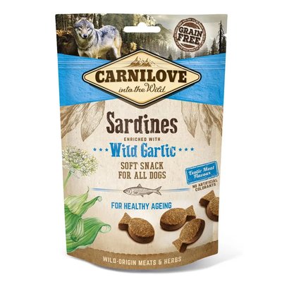 Лакомство Carnilove Dog Semi-Moist Sardines enriched with Wild garlic - 200 гр 00000005460 снимка