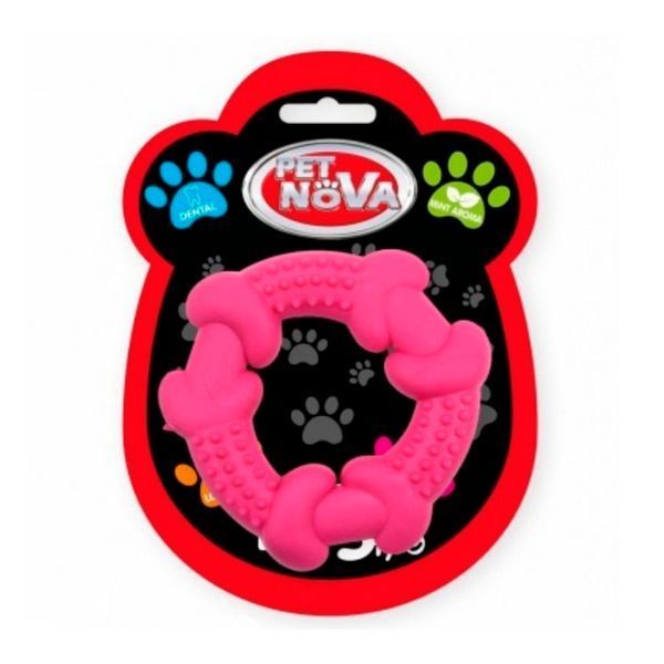 Играчка Pet Nova rubber ring - 10,5 cm, Pink 00000007086 снимка