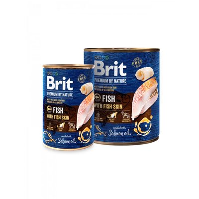 Мокра храна Brit Premium by Nature Fish with Fish Skin, 400 гр 00000005112 снимка