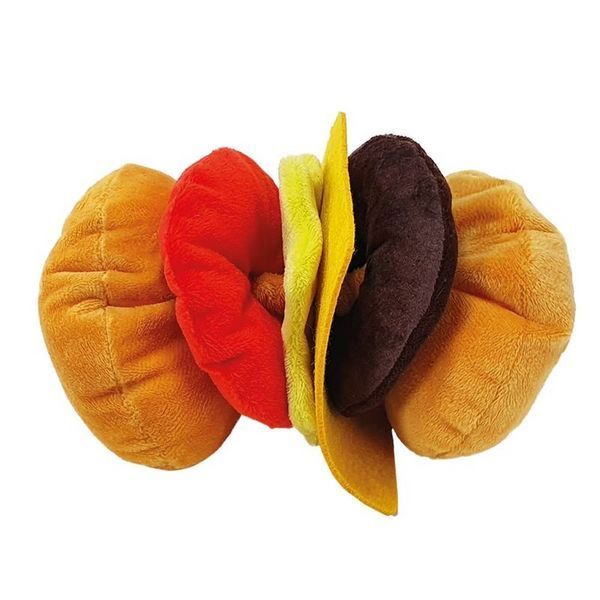 Играчка Nobby Plush Toy &bdquo;Happy Food&ldquo; Cheeseburger with elastic 00000001221 снимка