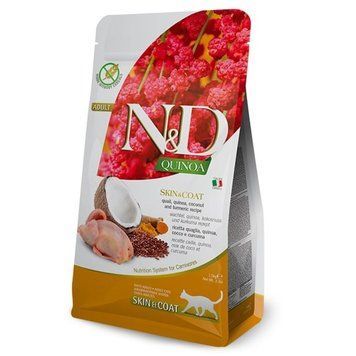 Сухой корм Farmina N&D Cat Quinoa Skin&Coat Quail Coconut, 1,5 кг 00000003833 фото