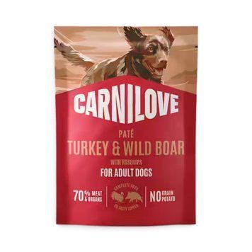 Пауч Carnilove Dog Pouch Pat&eacute; Turkey & Wildboar with Rosehips - 300 гр 00000010359 снимка
