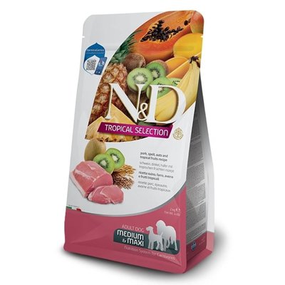Суха храна Farmina N&D Dog Tropical Selection Pork Adult Med/Max, 2 кг 00000003888 снимка