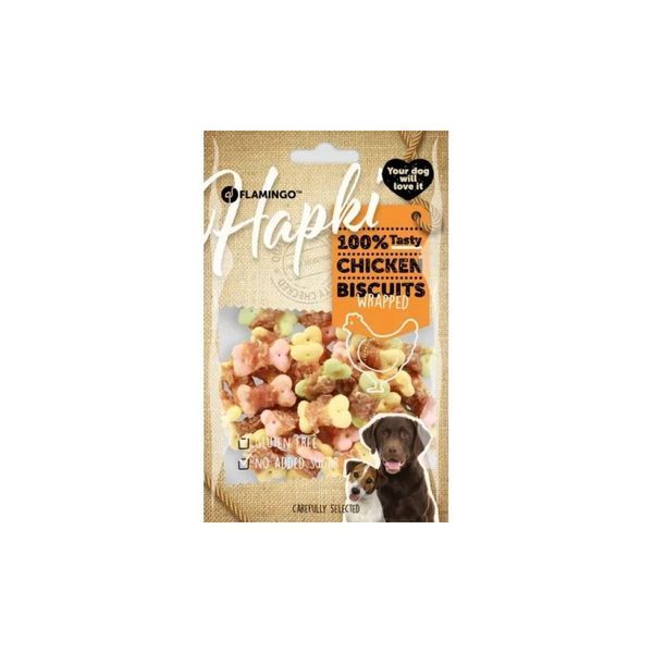 Лакомство Flamingo Hapki Small Biscuits with Chicken - 85 гр 00000005760 снимка