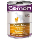 Мокра храна Gemon Dog Mini Adult Chunks with Chicken & Rice - 415 гр 00000004150 снимка