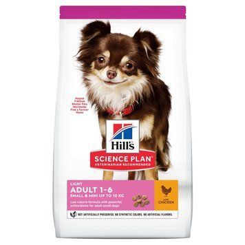 Сухой корм Hill's Science Plan Canine Adult Small & Mini Light Chicken, 6 кг 00000003639 фото