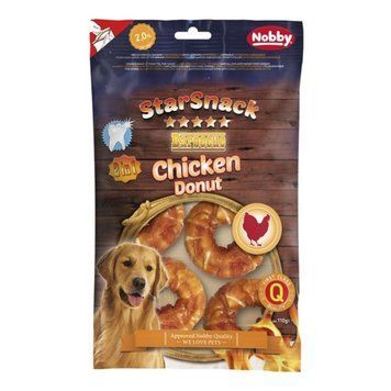 Лакомство Nobby StarSnack 2в1 Barbecue Donut Chicken - 110 гр (50452) 00000000896 снимка