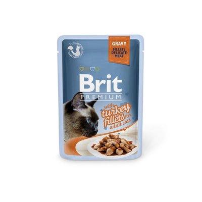 Мокра храна Brit Premium Cat Delicate Turkey Fillets - 85 гр 00000005258 снимка
