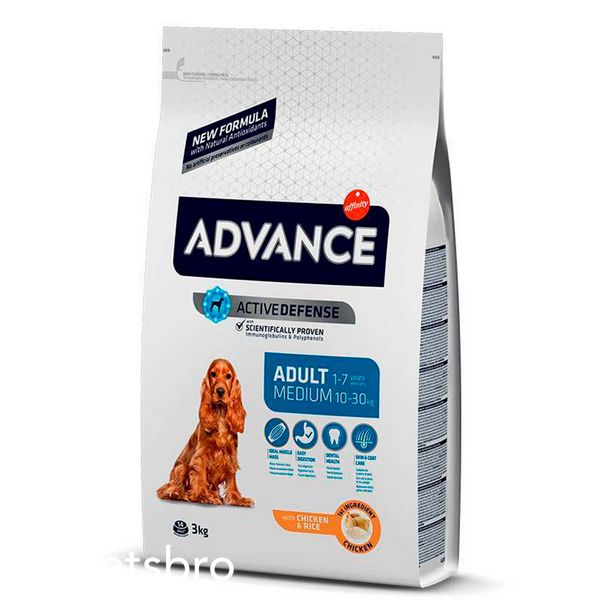 Суха храна Advance Dog Medium Adult, 3 кг 00000006306 снимка
