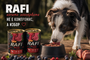Rafi консерви за кучета &ndash; състав, предимства и заслужават ли си? фото