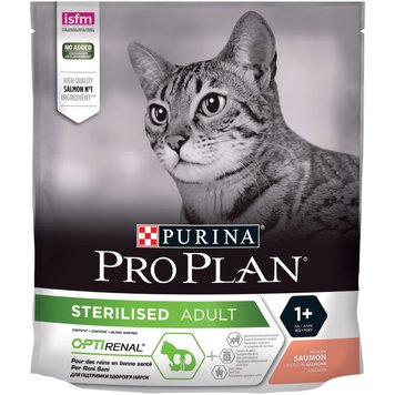 Суха храна Purina Pro Plan Sterilised Optirenal Salmon, 400 гр 00000003519 снимка