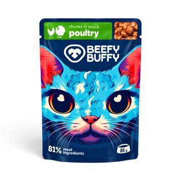 Пауч Beefy Buffy Chunks in Sauce with Poultry - 85 гр 00000010416 снимка