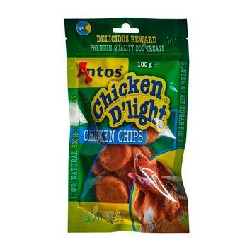 Лакомство Antos Dog Chicken D'light Chips - 100 гр 00000008153 снимка