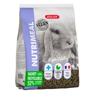 Храна за зайци Zolux Nutrimeal Adult rabbit - 800 гр 00000006440 снимка