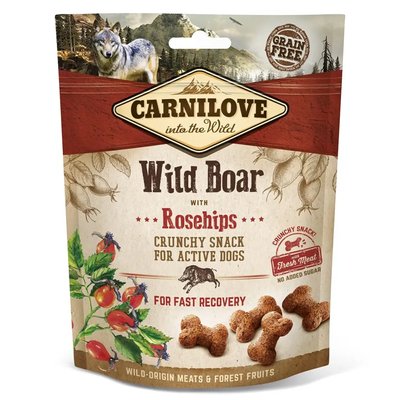 Лакомство Carnilove Dog Crunchy snack Wild Boar with Rosehips with Fresh meat - 200 гр 00000005458 снимка