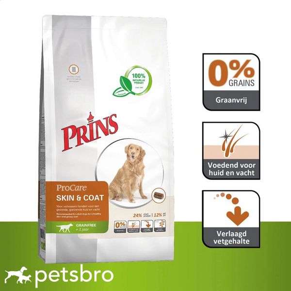 Храна ProCare Grain Free Skin & Coat - за всички породи кучета, 12 кг 00000000083 снимка
