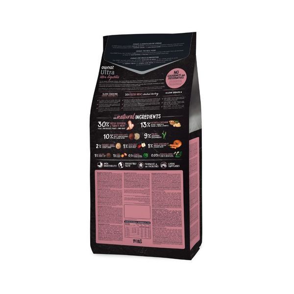 Суха храна Ownat Dog Ultra Medium Junior, 3 кг 00000005382 снимка