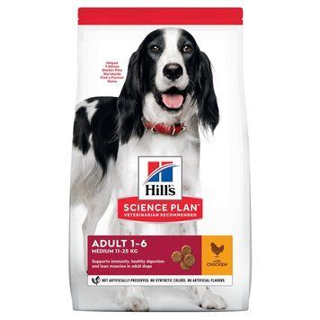 Сухой корм Hill's Science Plan Canine Adult Medium Chicken, 14 кг 00000003612 фото