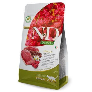 Сухой корм Farmina N&D Cat Quinoa Urinary Duck Cranberry, 5 кг 00000003836 фото